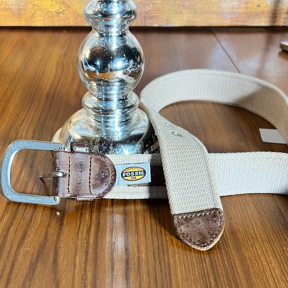 Fossil Men's Utility Gear Belt Brown/Tan Size 36 Good Condition - Picture 7 of 11